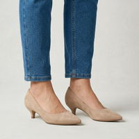 Victorie | Kitten Heel Camoscio