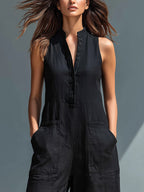 Letizia | Jumpsuit Minimalista Senza Maniche