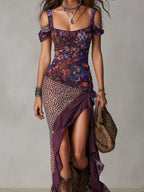 Delia | Abito Maxi Leopardo