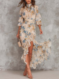 Emma | Abito Chiffon Beige