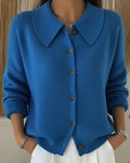 Velia | Cardigan con Collo a Camicia