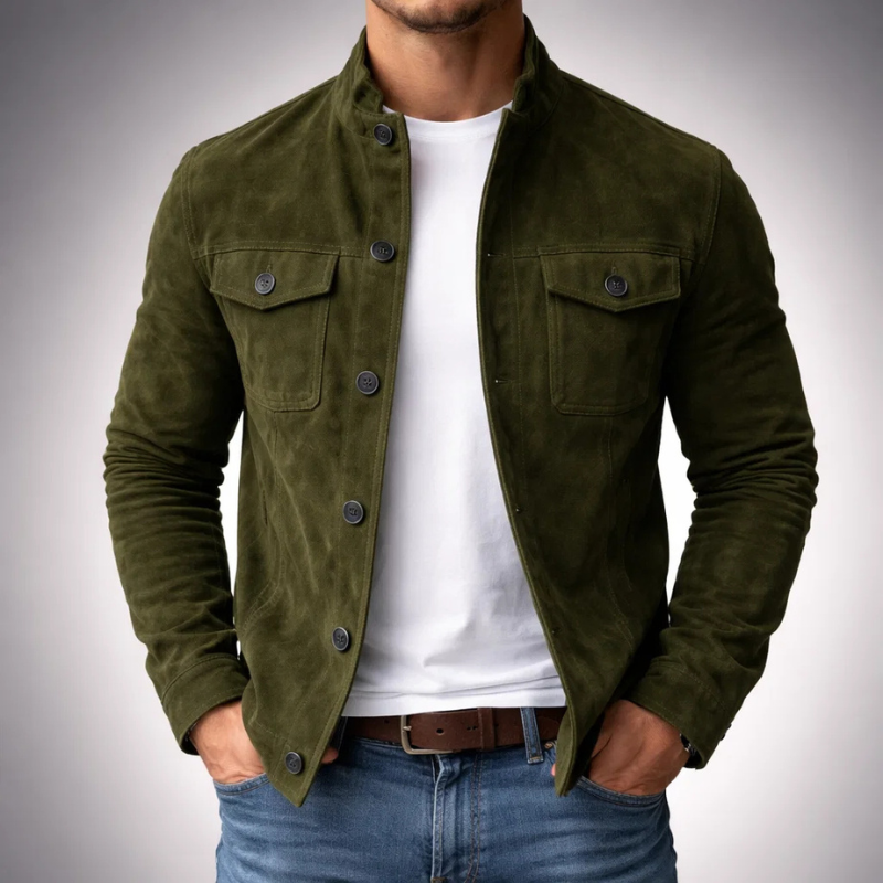 Tommaso | Bomber Scamosciato Premium