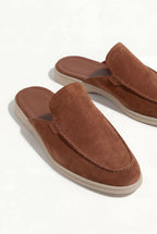 Yacht | Mocassino Aperto Camoscio — Granata