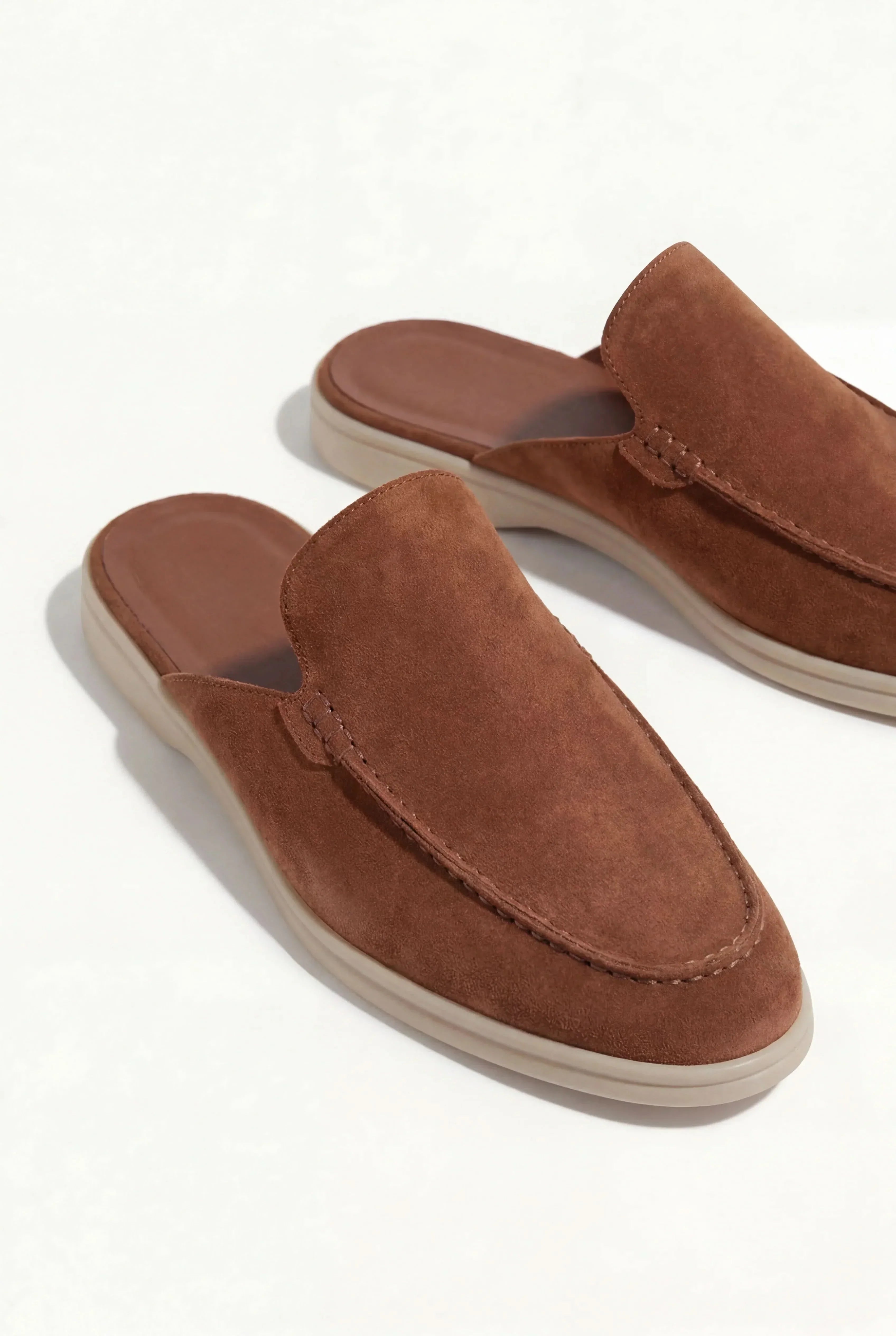 Yacht | Mocassino Aperto Camoscio — Granata