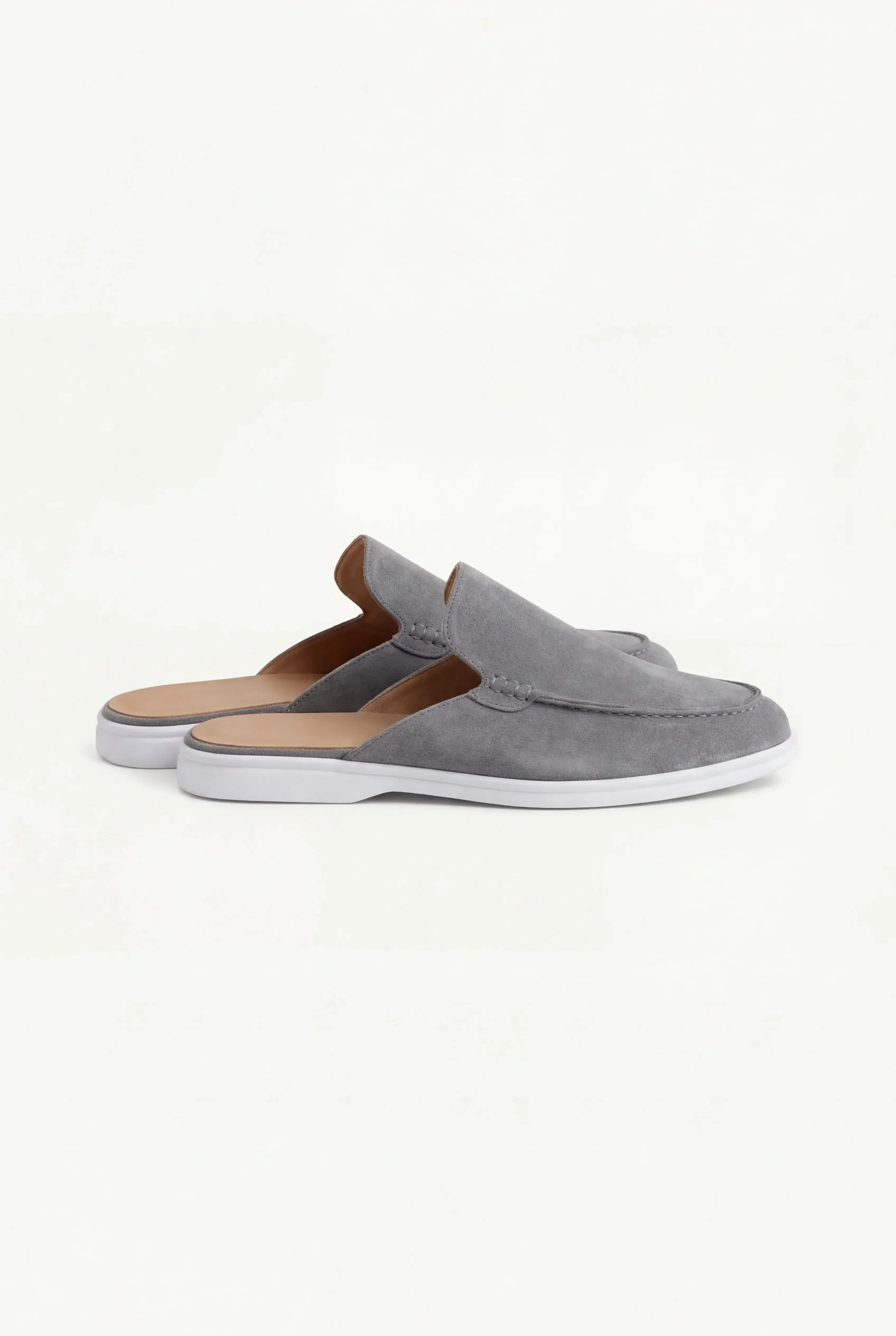 Yacht | Mocassino Aperto Camoscio — Grigio