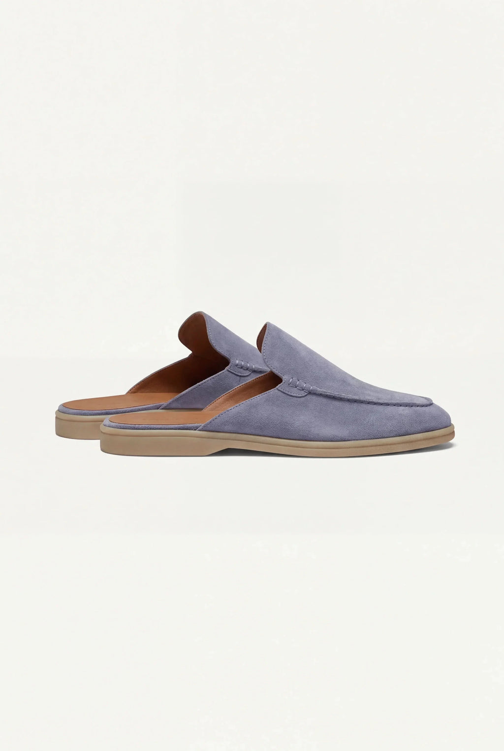 Yacht | Mocassino Aperto Camoscio — Celeste