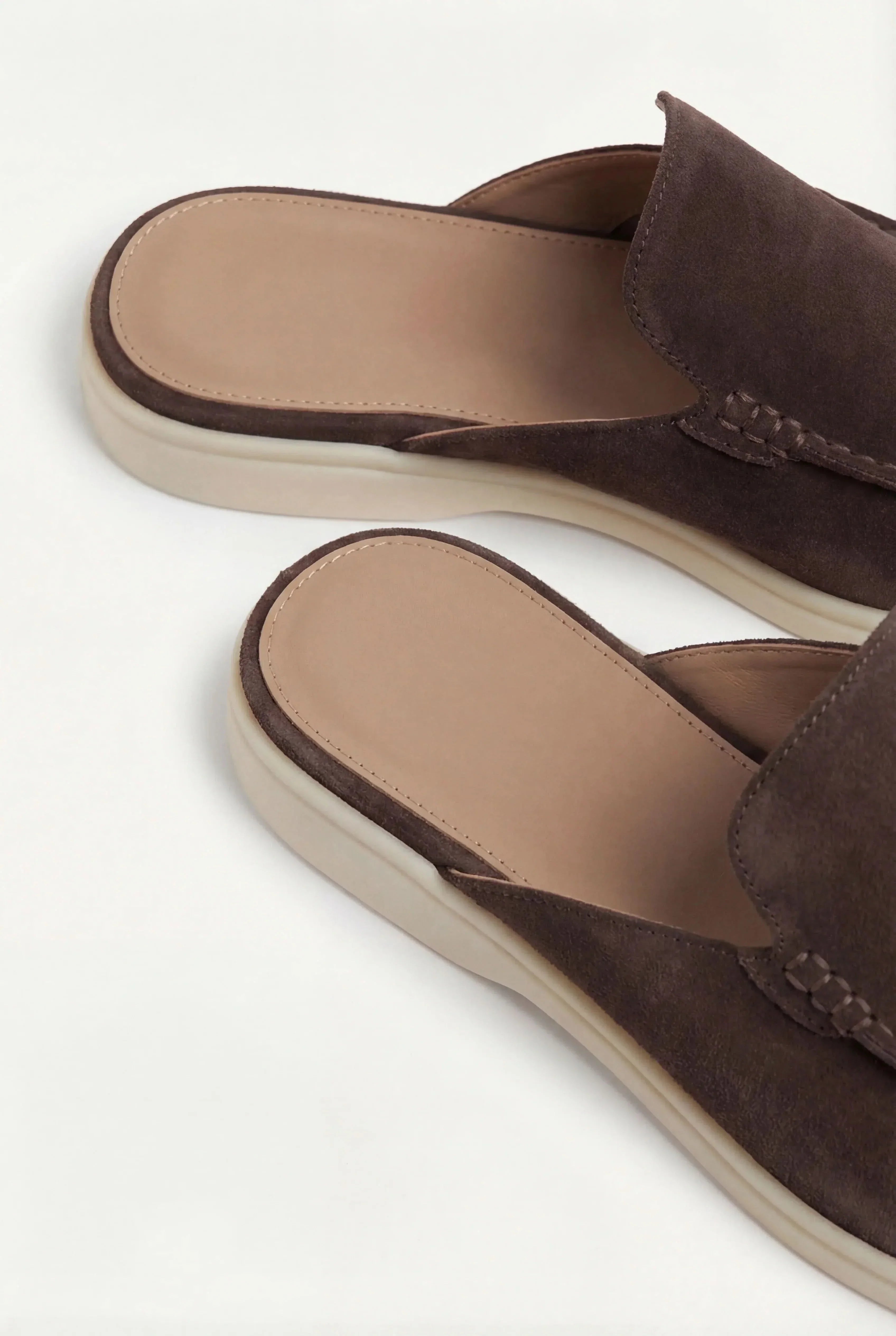 Yacht | Mocassino Aperto Camoscio — Marrone