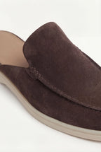 Yacht | Mocassino Aperto Camoscio — Marrone