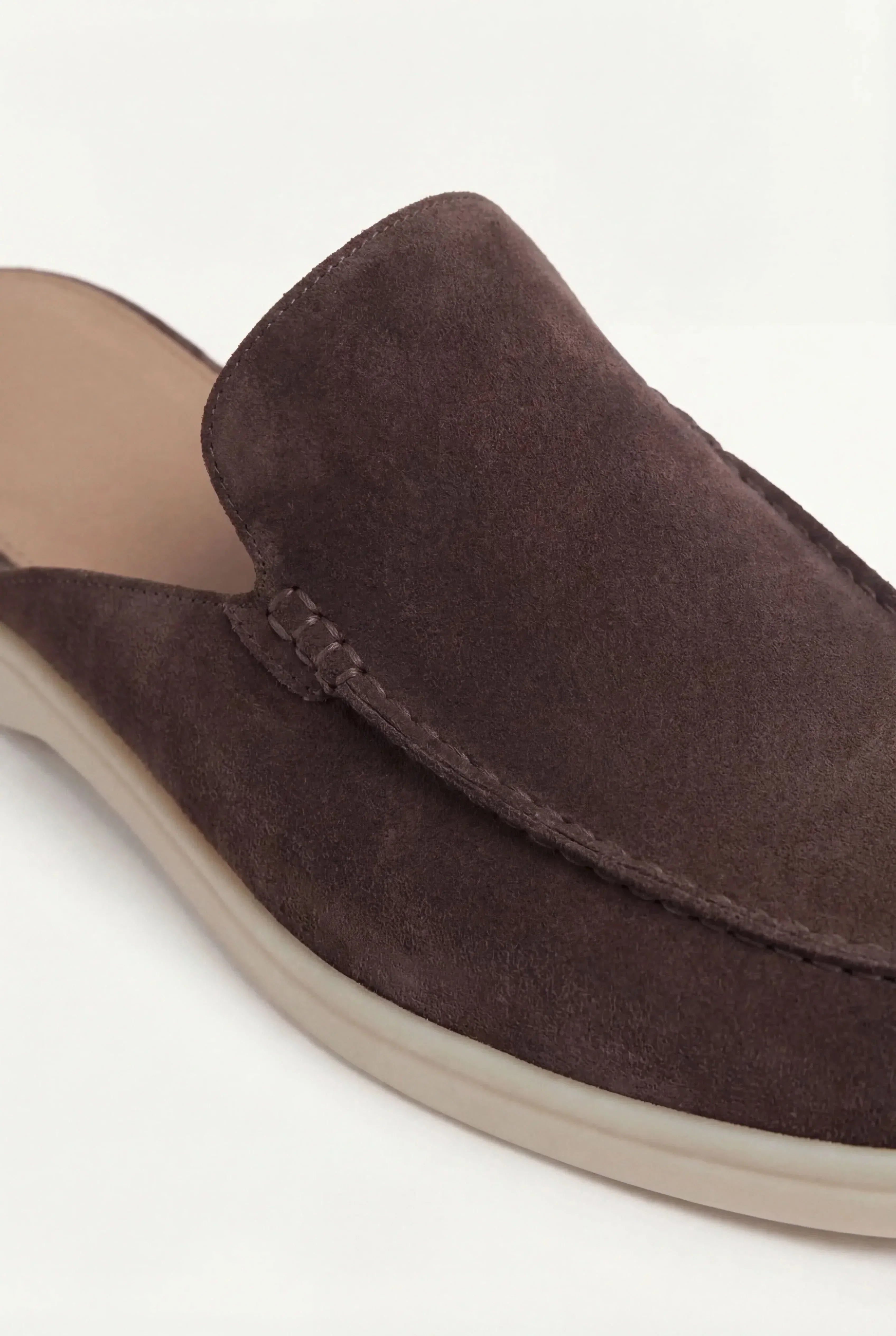 Yacht | Mocassino Aperto Camoscio — Marrone