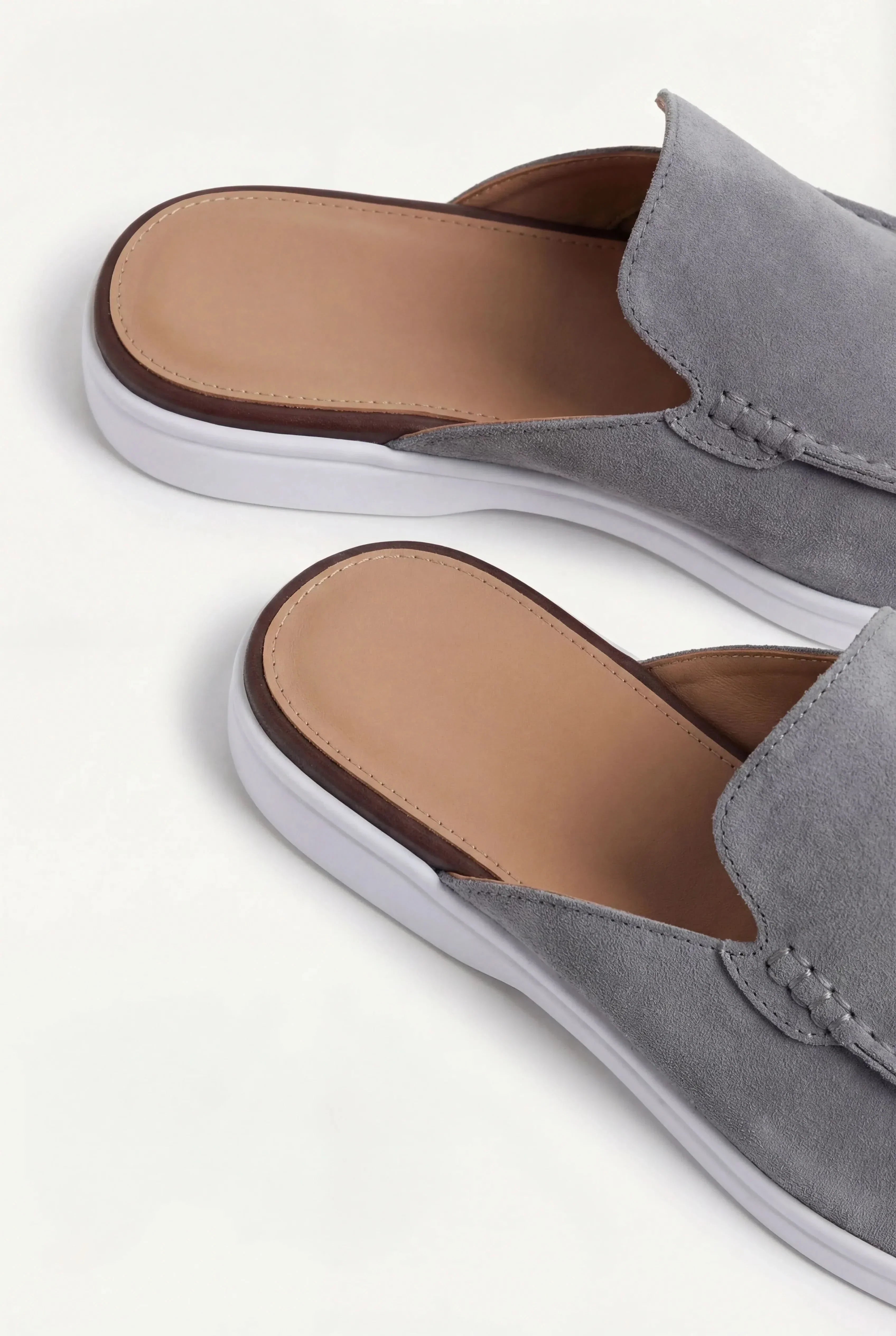 Yacht | Mocassino Aperto Camoscio — Grigio