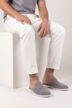 Yacht | Mocassino Aperto Camoscio — Grigio
