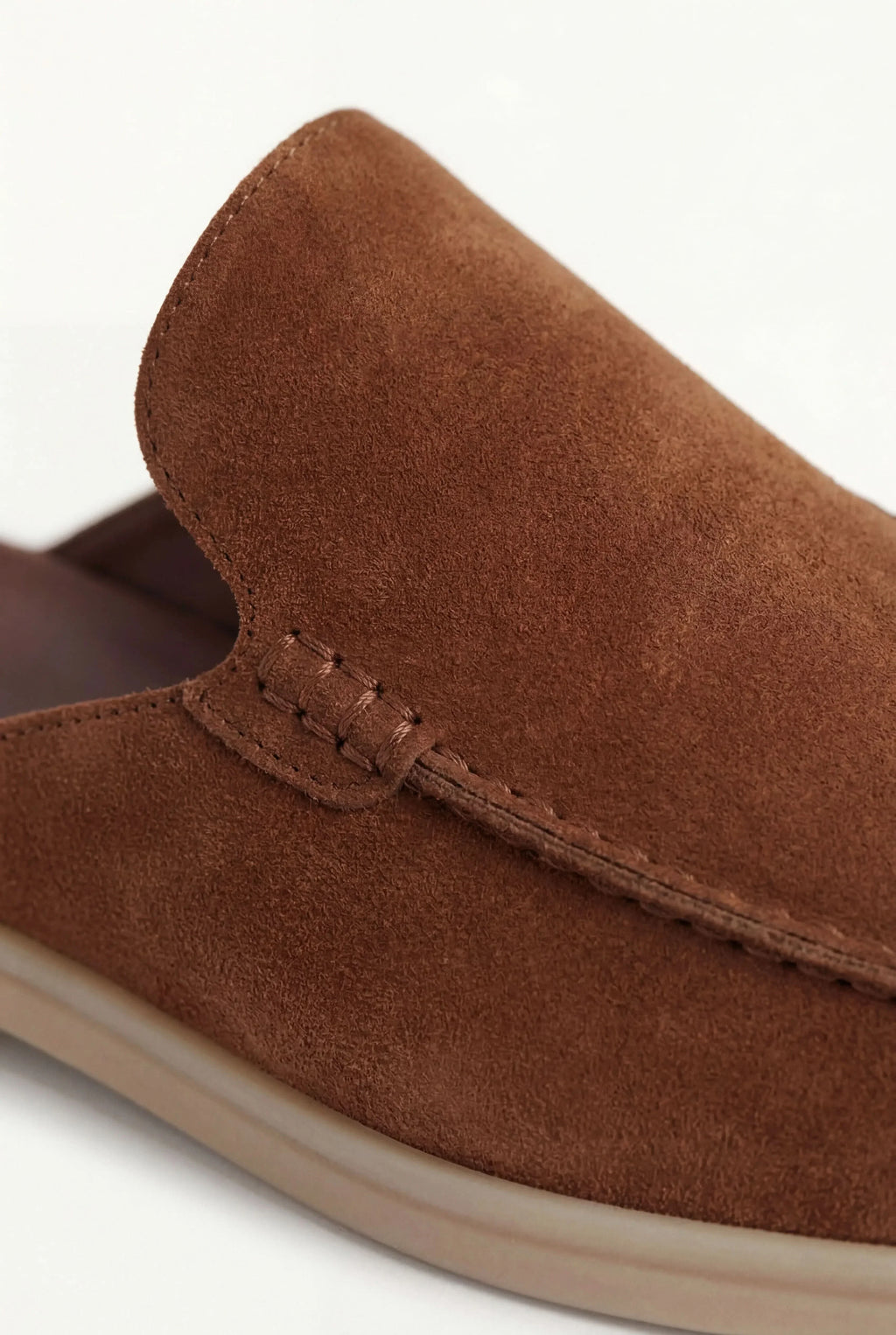 Yacht | Mocassino Aperto Camoscio — Granata