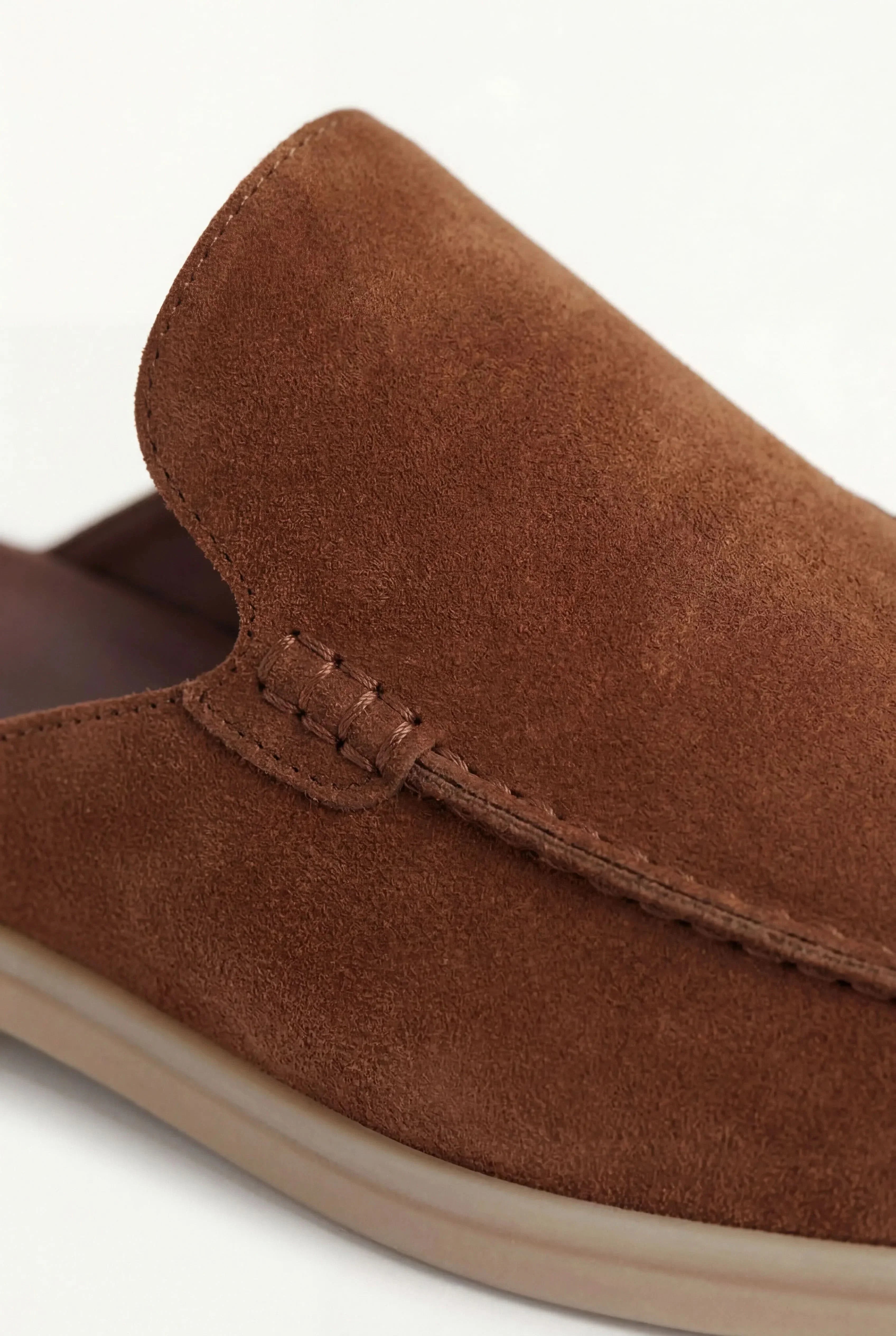 Yacht | Mocassino Aperto Camoscio — Granata