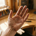Bracciale a Spirale da Mano in Rame