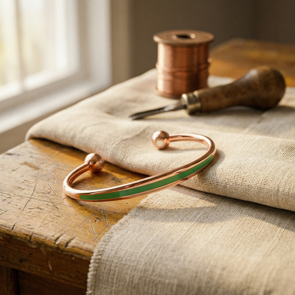 Bracciale in Rame a Fascia Stretta