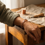 Bracciale in Rame a Motivo Infinito con Magneti