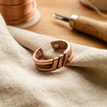 Anello in Rame a Scanalature Diagonali con Magneti