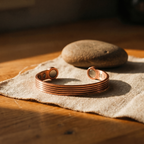 Bracciale in Rame a Coste Strutturali