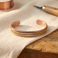 Bracciale in Rame a Treccia Centrale