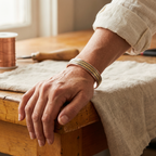 Bracciale in Rame a Treccia Centrale