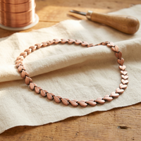 Collana in Rame a Maglie a Cuore