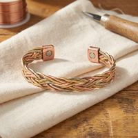Bracciale in Rame a Spina di Pesce