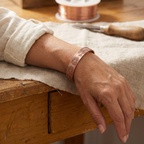 Bracciale in Rame Stampato a Trattori