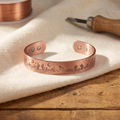 Bracciale in Rame Inciso a Paesaggio del Deserto