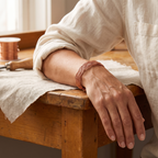 Bracciale Rigido in Rame a Treccia Morbida