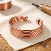 Bracciale in Rame a Otto Fili Affiancati
