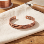 Bracciale in Rame a Spina di Pesce