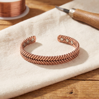 Bracciale in Rame a Spina di Pesce
