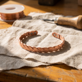 Bracciale in Rame a Trama Aperta con Chiusura