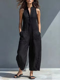 Letizia | Jumpsuit Minimalista Senza Maniche