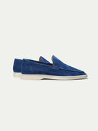 Classico | Mocassino Camoscio — Blu Mirtillo