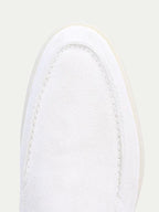 Classico | Mocassino Camoscio — Bianco Perla