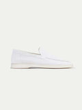 Classico | Mocassino Camoscio — Bianco Perla