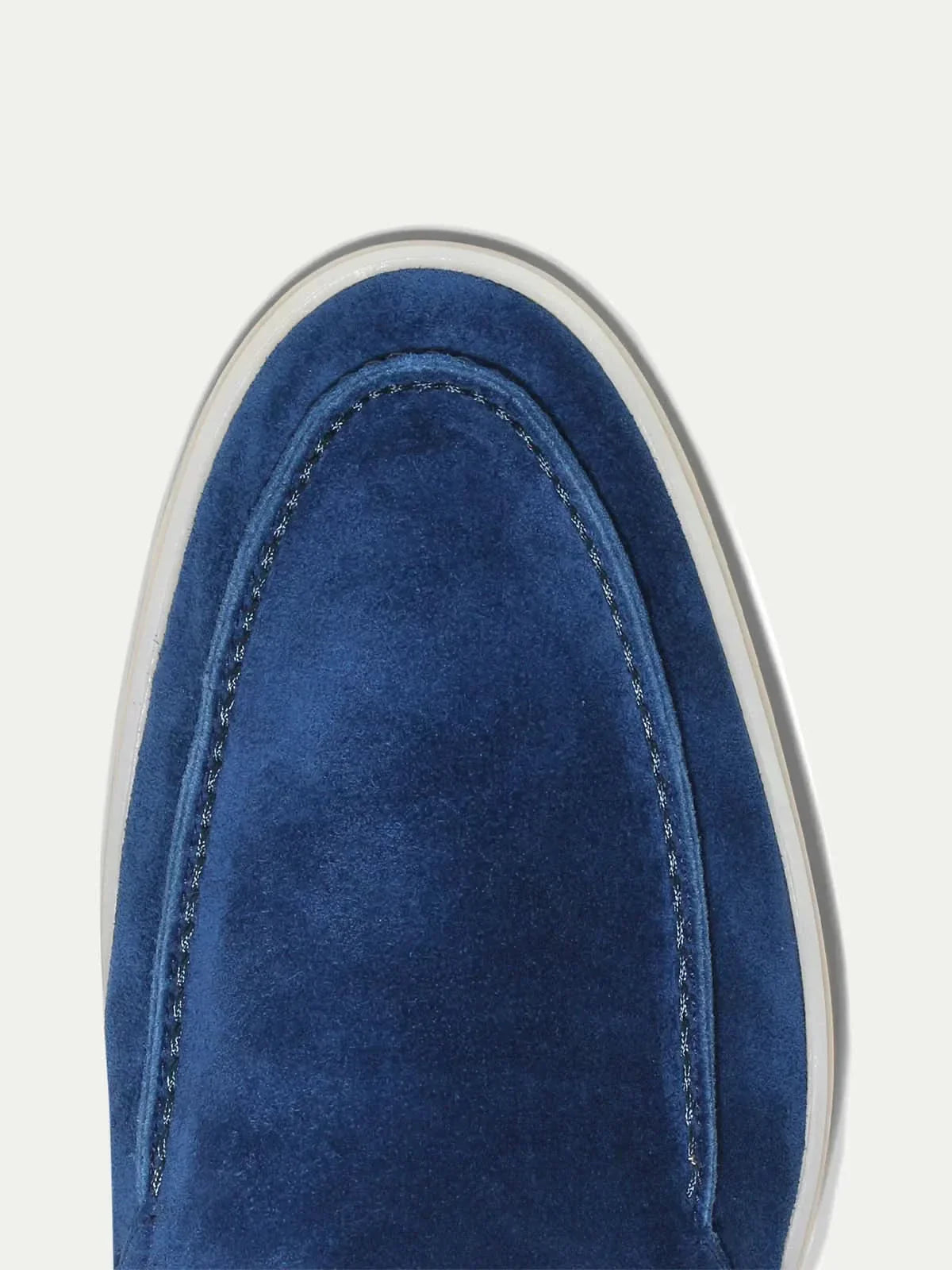 Classico | Mocassino Camoscio — Blu Mirtillo