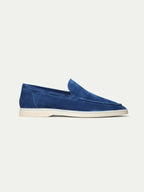 Classico | Mocassino Camoscio — Blu Mirtillo
