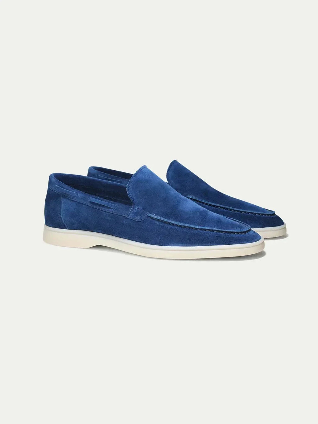 Classico | Mocassino Camoscio — Blu Mirtillo