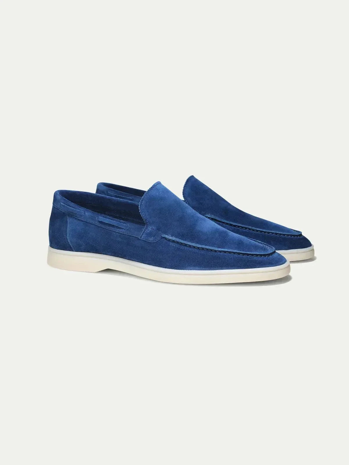 Classico | Mocassino Camoscio — Blu Mirtillo