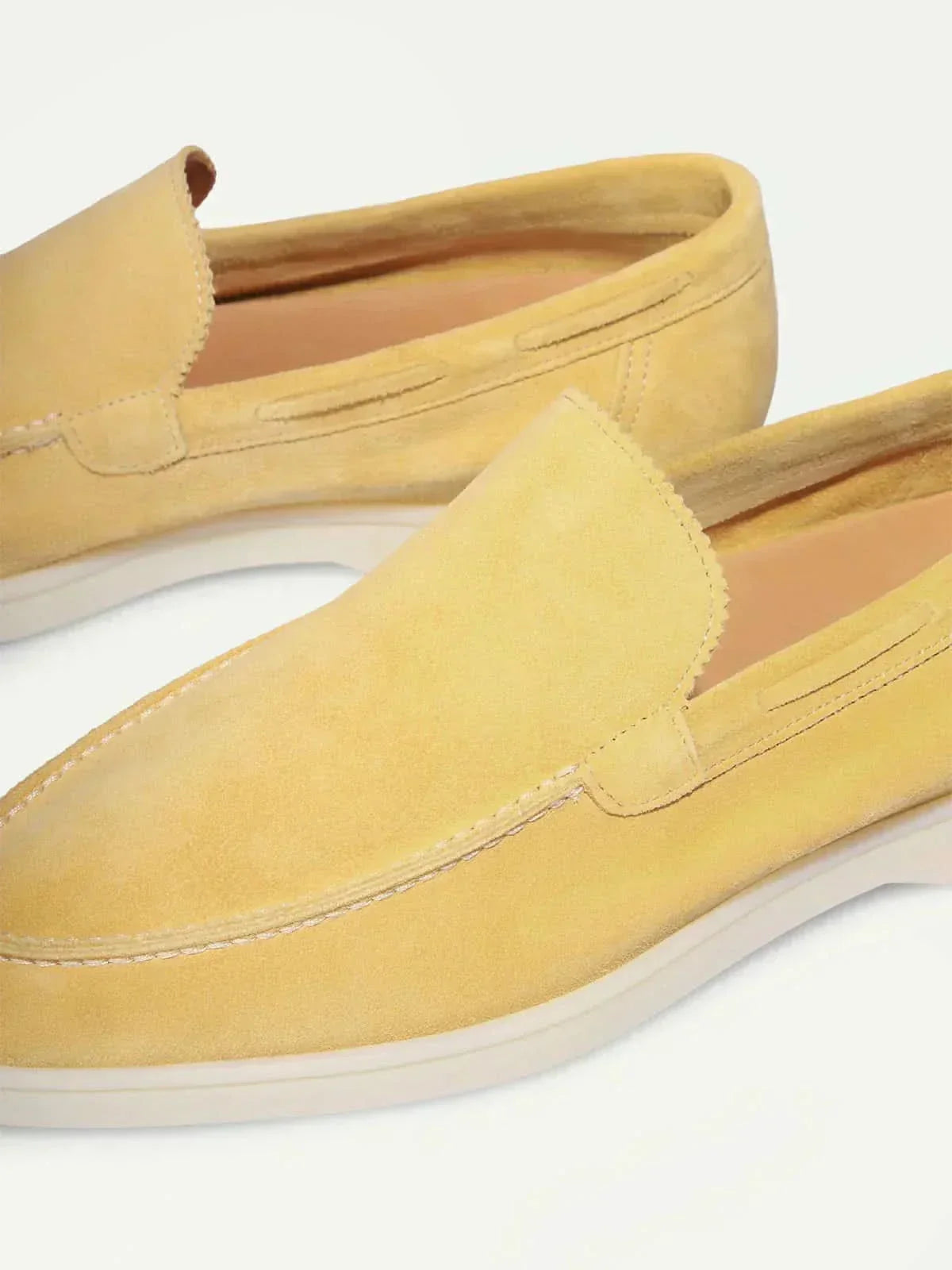 Classico | Mocassino Camoscio — Giallo Limone