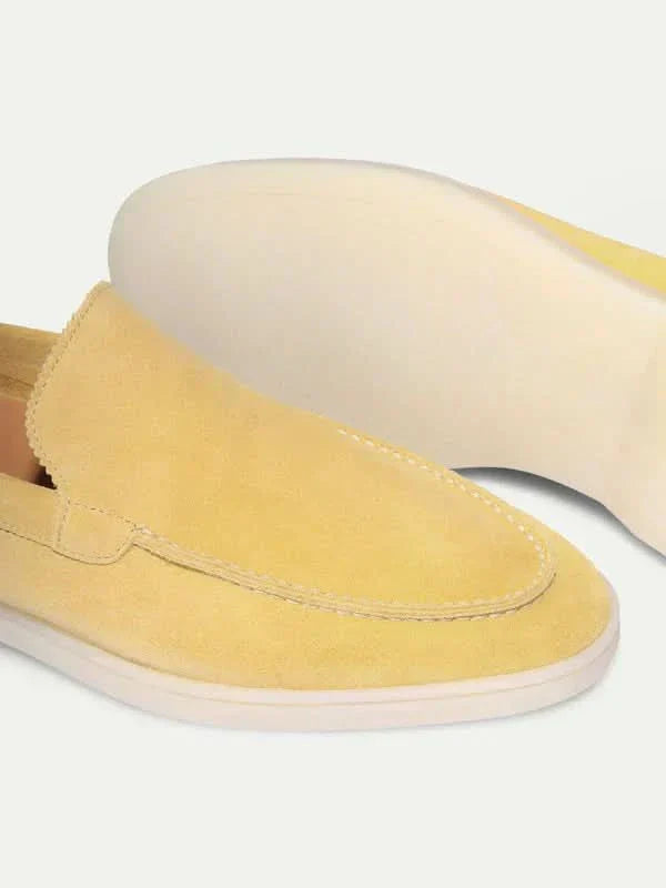Classico | Mocassino Camoscio — Giallo Limone