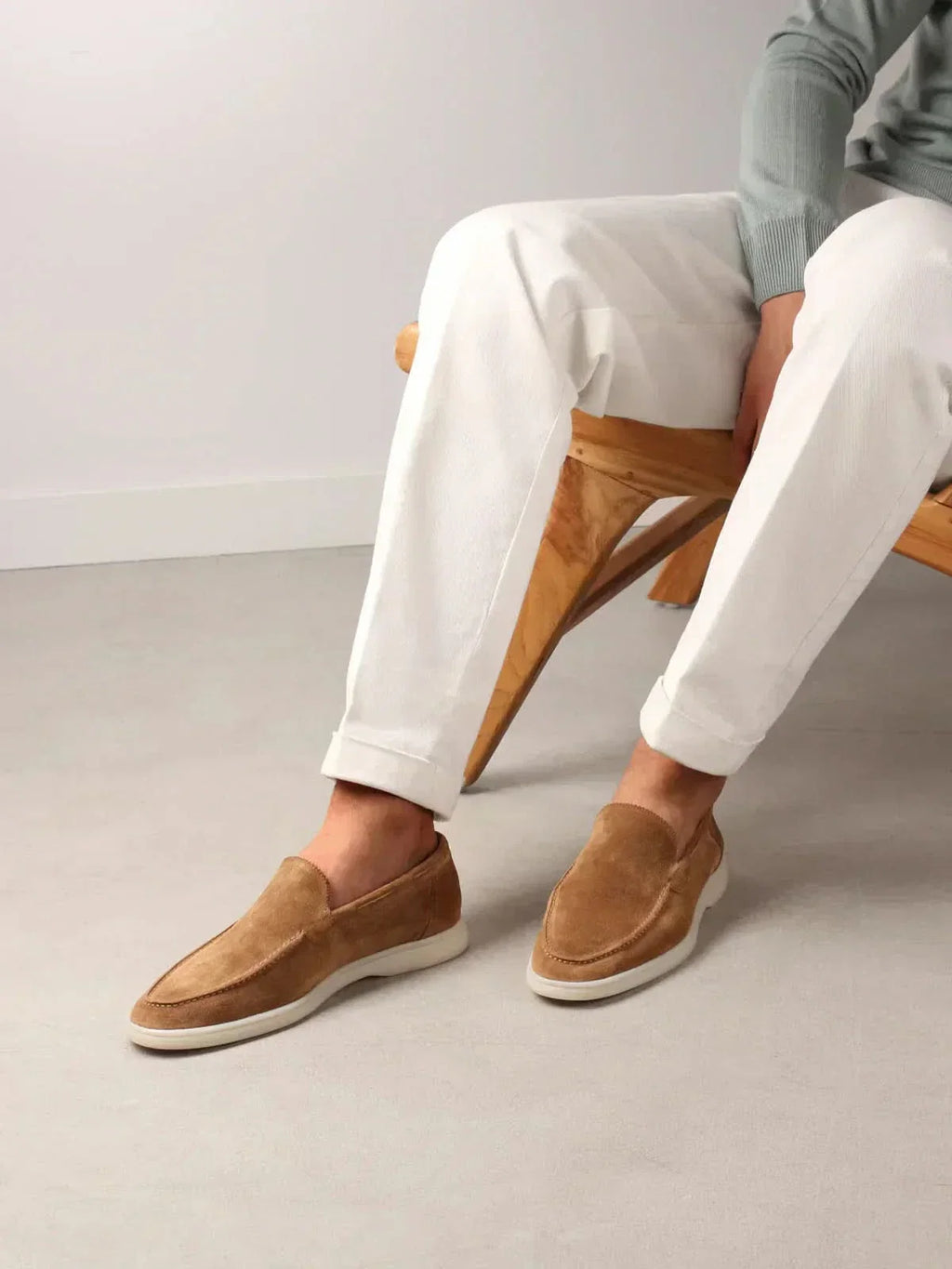 Classico | Mocassino Camoscio — Sabbia