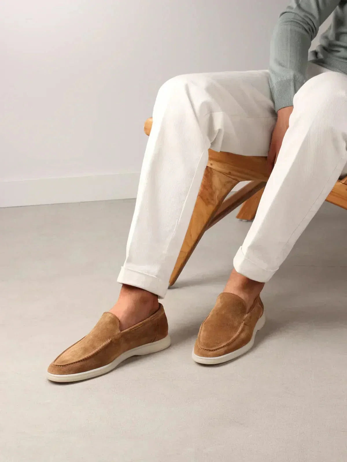 Classico | Mocassino Camoscio — Sabbia