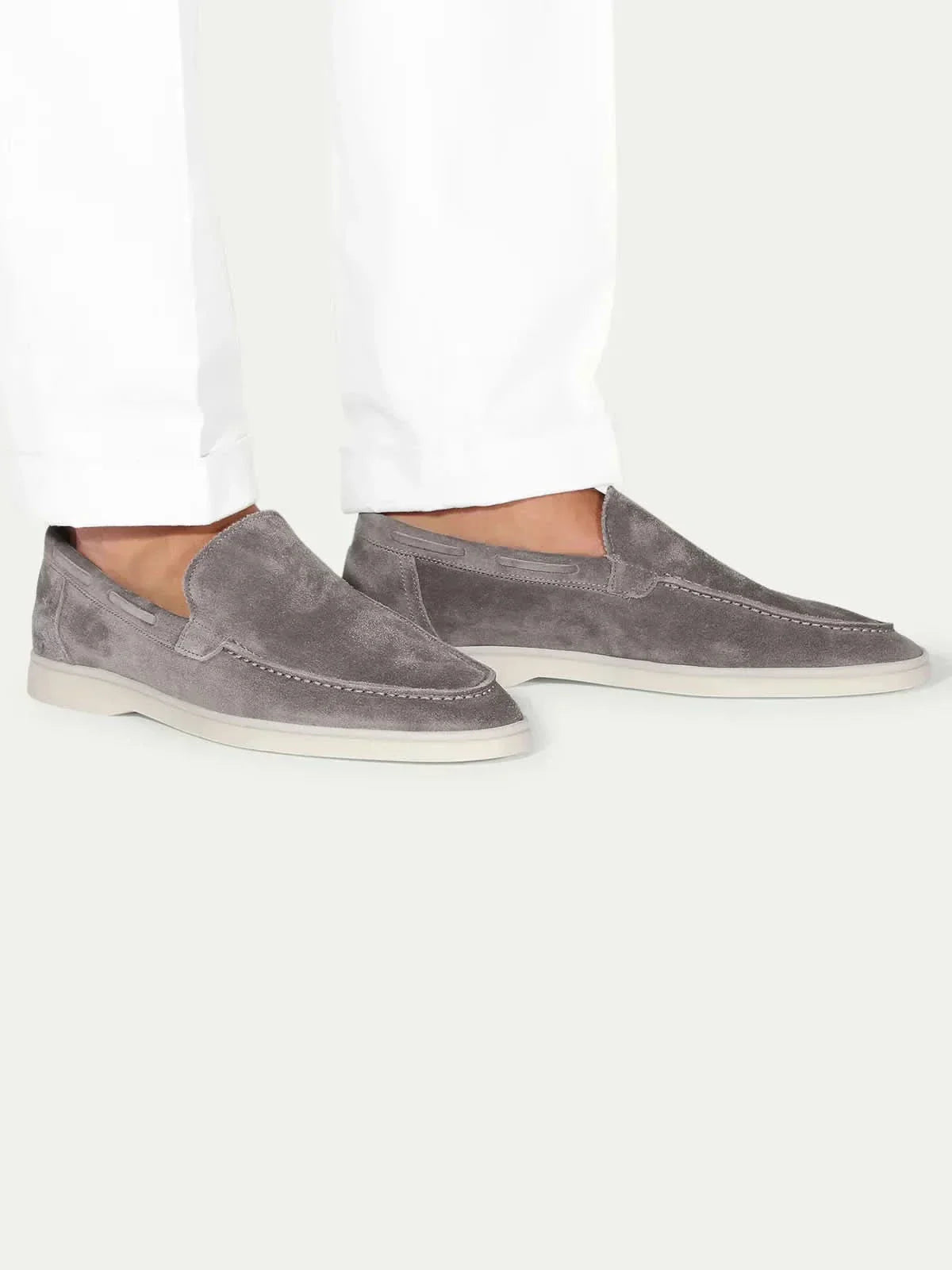 Classico | Mocassino Camoscio — Grigio