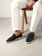 Classico | Mocassino Camoscio — Blu Navy