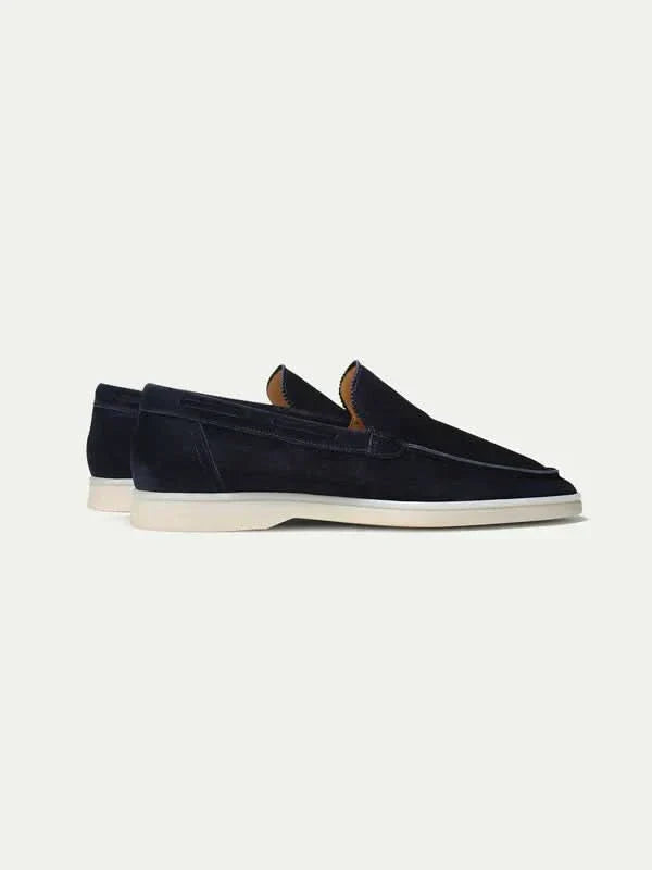 Classico | Mocassino Camoscio — Blu Navy