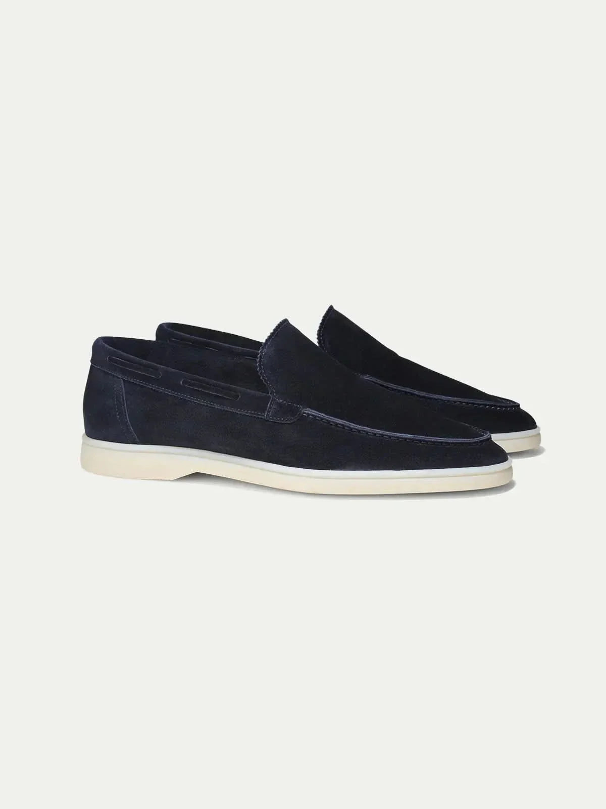 Classico | Mocassino Camoscio — Blu Navy