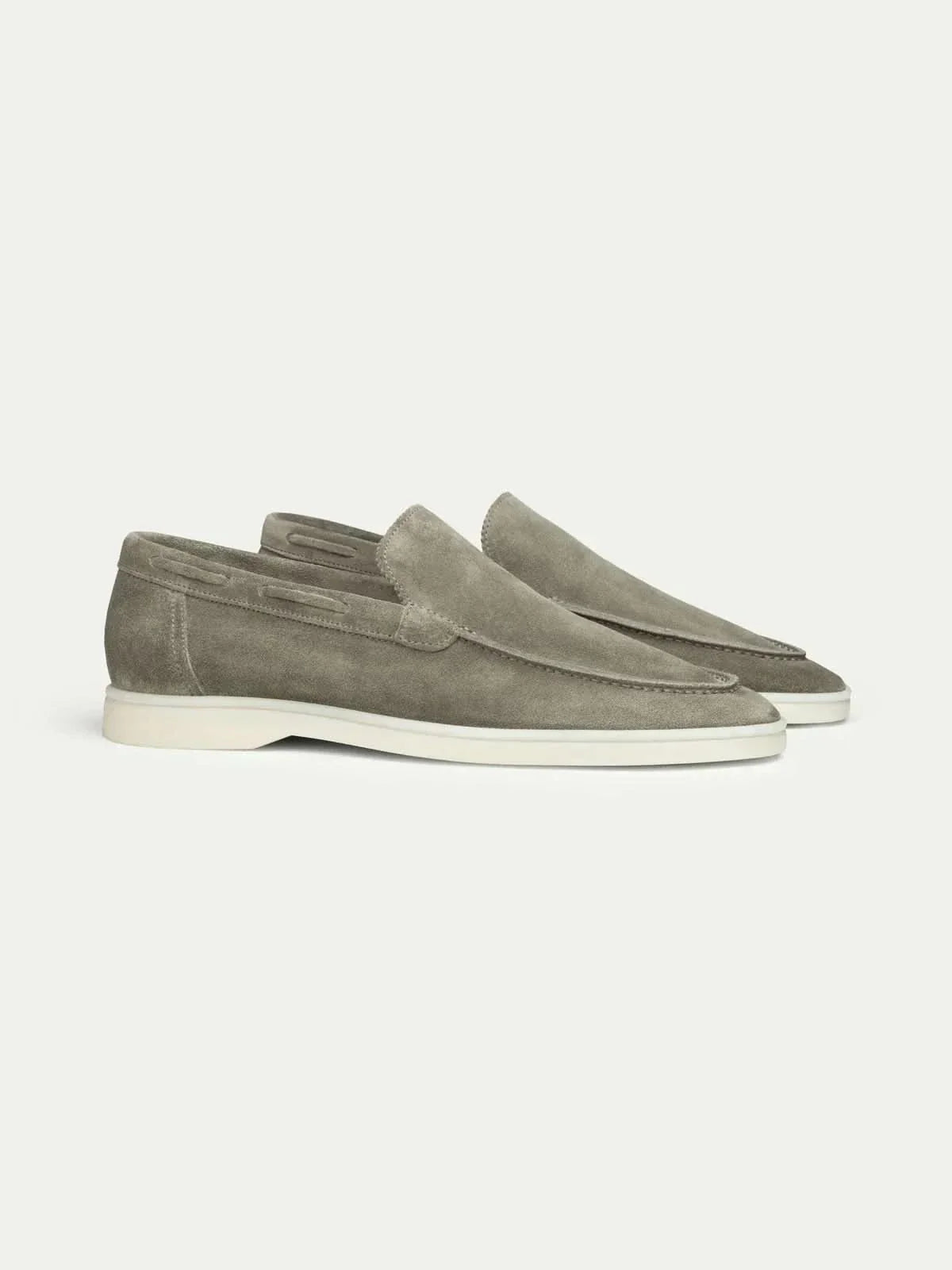 Classico | Mocassino Camoscio — Verde Oliva